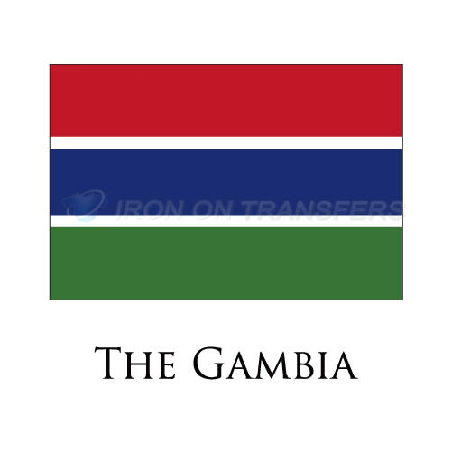 The Gambia flag Iron-on Stickers (Heat Transfers)NO.1999